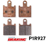 SET 2 COPPIE DI PASTIGLIE SINTERIZZATA RACING PISTA ANTERIORI BRAKING P1R927 KAWASAKI NINJA